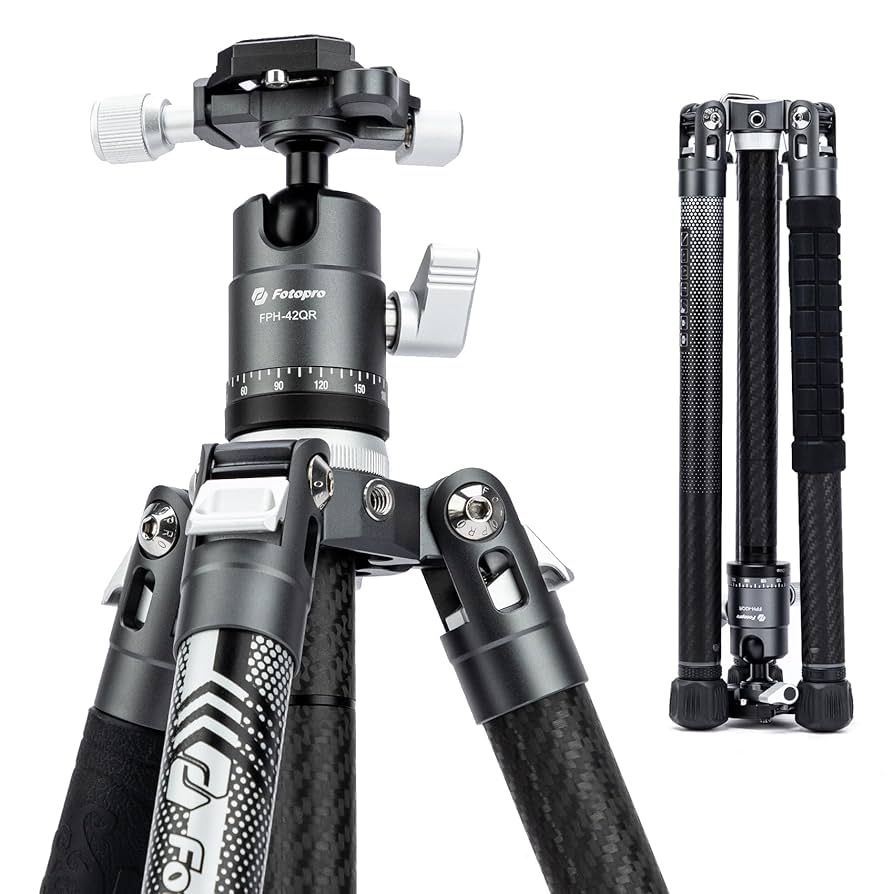 Amazon.com : Fotopro Carbon Fiber Tripod for Camera 2lbs